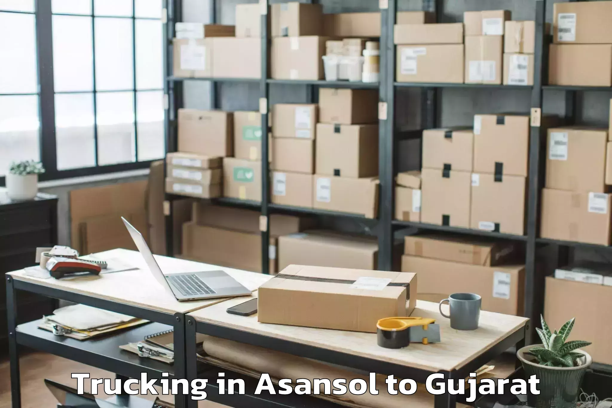 Book Asansol to Dhuwaran Trucking Online